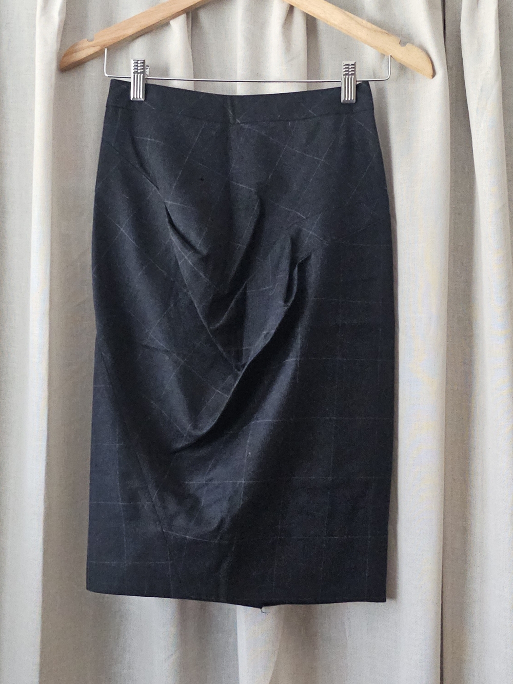 AllSaints Spitalfields Heta Hunting Wool Pencil Skirt UK 6 US 2